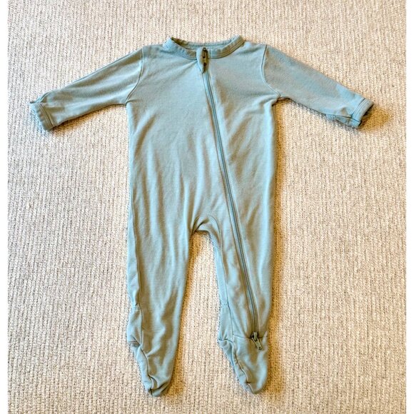 Kyte Baby Size Newborn Zippy Bamboo Light Green Sleeper Pajamas - Picture 1 of 3